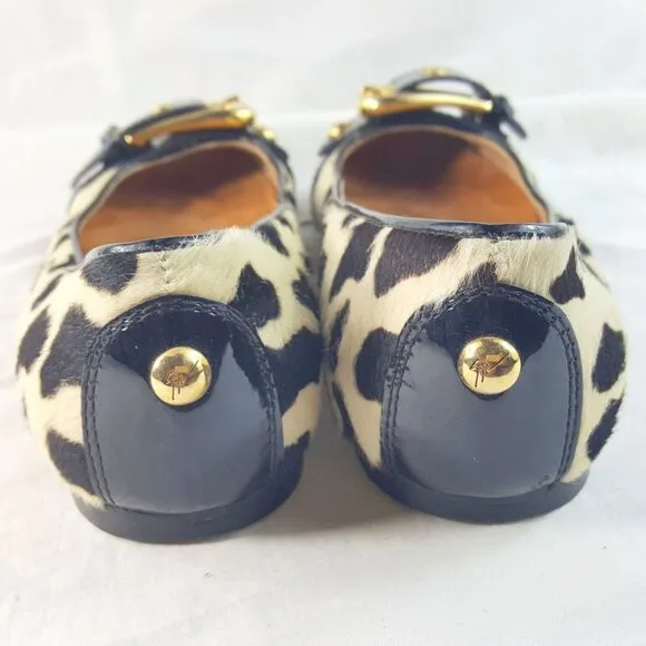 Giuseppe Zanotti Design Cow Hair Flats Slip on shoes size 6 B