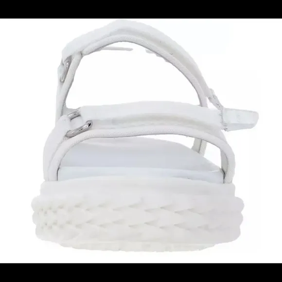 Giuseppe Zanotti White Canvas Blabber Sport Sandals 37