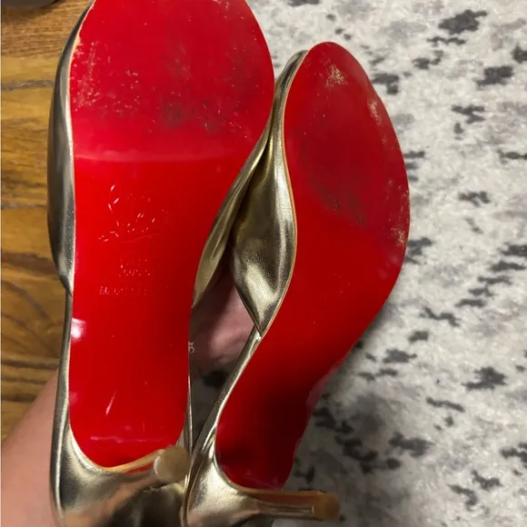 Gold Mule Sandals