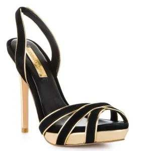 GOLD TRIM HEEL BCBGMAXAZRIA SHOES