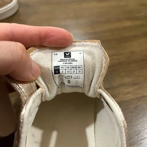 Gold Unisex Esplar Sneakers - Toddler, Little Kid size 2T