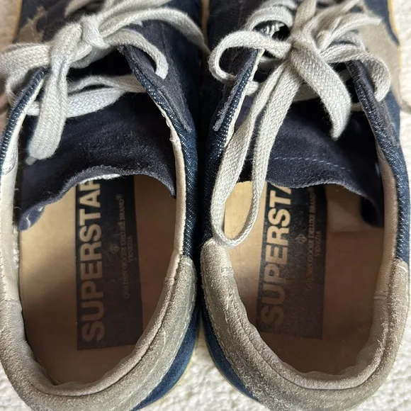 Golden Goose Superstar Sneakers-Denim Blue-Size 7