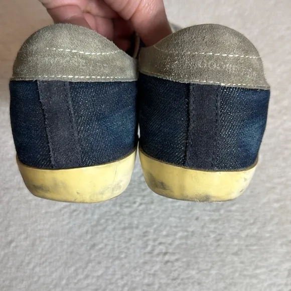 Golden Goose Superstar Sneakers-Denim Blue-Size 7