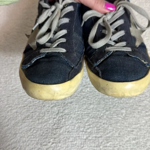 Golden Goose Superstar Sneakers-Denim Blue-Size 7