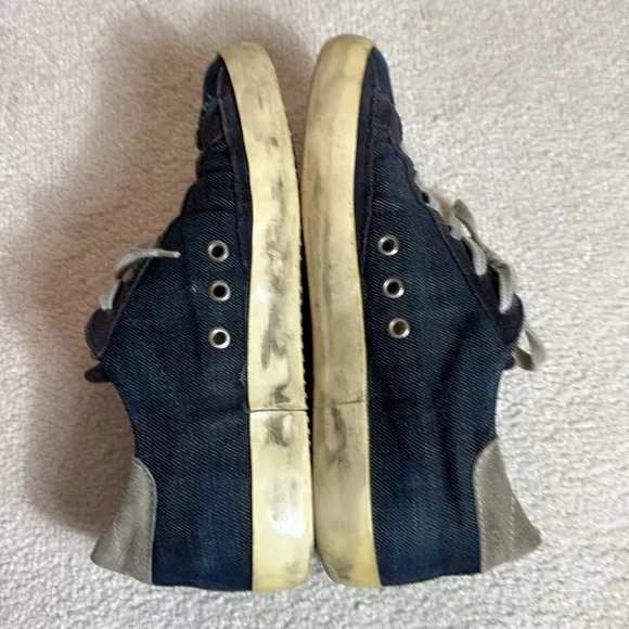 Golden Goose Superstar Sneakers-Denim Blue-Size 7