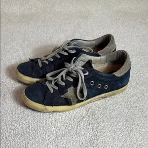 Golden Goose Superstar Sneakers-Denim Blue-Size 7