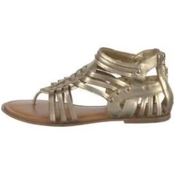 Gold Gladiator Sandals - DVF Sandals Like New - Size 38 - GREAT CONDITION