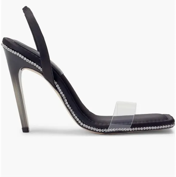 Good American Crystal Crush Lucite® Sandal