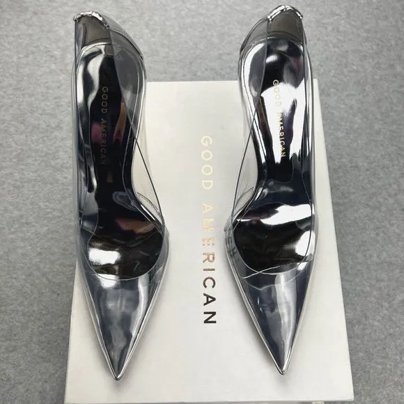 GOOD AMERICAN Heels CINDER-F*CKING-RELLA PUMP GLASS002
