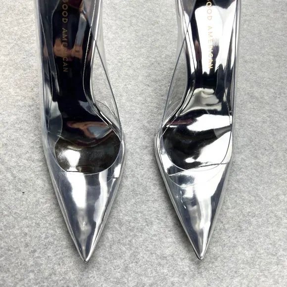 GOOD AMERICAN Heels CINDER-F*CKING-RELLA PUMP GLASS002