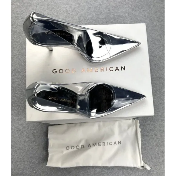 GOOD AMERICAN Heels CINDER-F*CKING-RELLA PUMP GLASS002