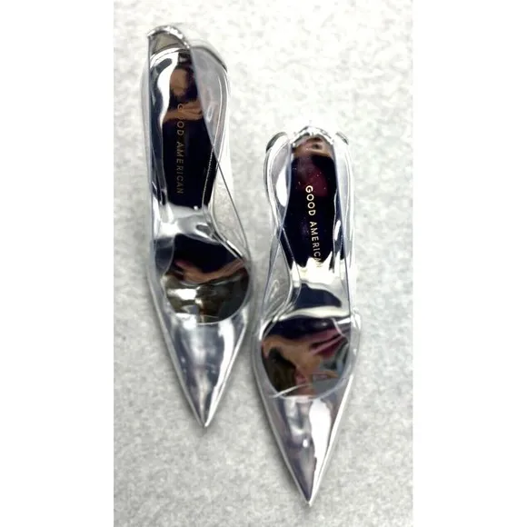 GOOD AMERICAN Heels CINDER-F*CKING-RELLA PUMP GLASS002
