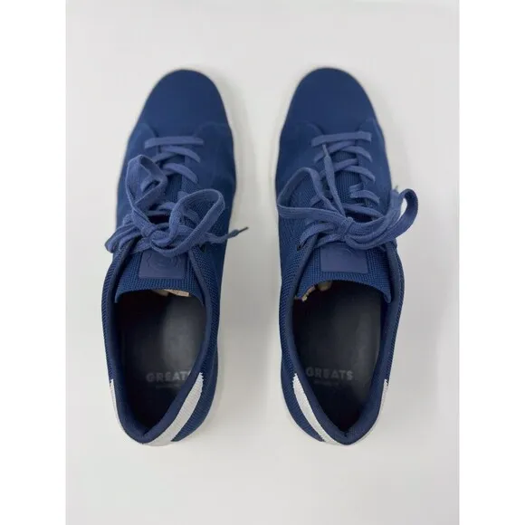 GREATS The Royale Knit 2.0 Men Shoes Blue Athletic Running Sneakers Casual US 13