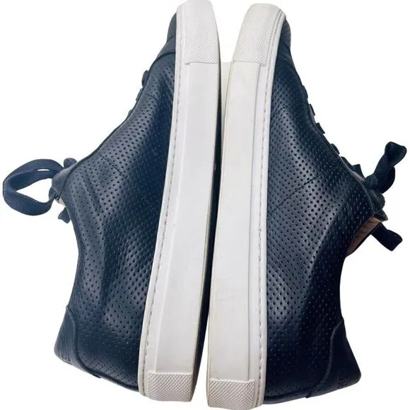 Greats men’s black leather made in Italy sneaker shoes size US 8 Unisex