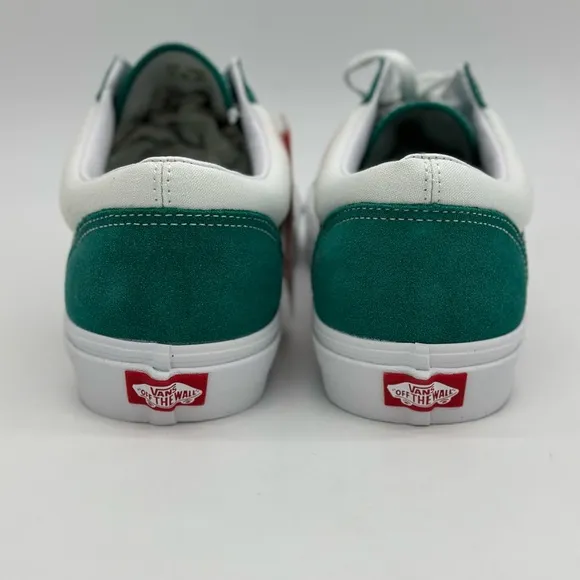 Green and White Sneakers