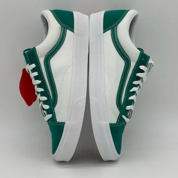 Green and White Sneakers