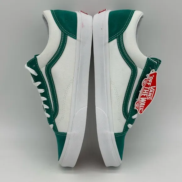 Green and White Sneakers