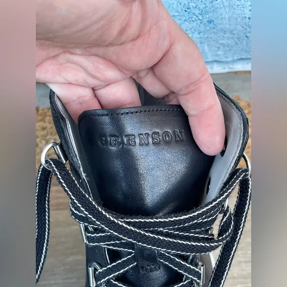 Grenson black Calf Leather Hi-top Sneakers unisex size 5/7