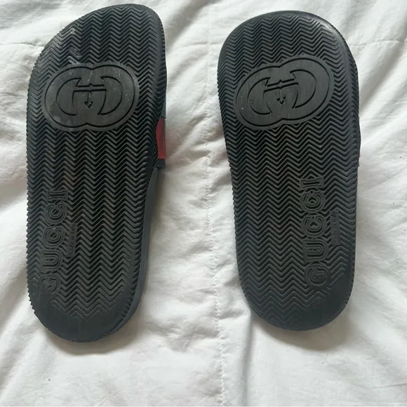 Gucci GG Interlock Slides Red/Green/Black US Size 6 (36 EU)