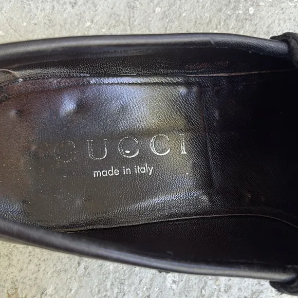 Gucci horse bed loafers