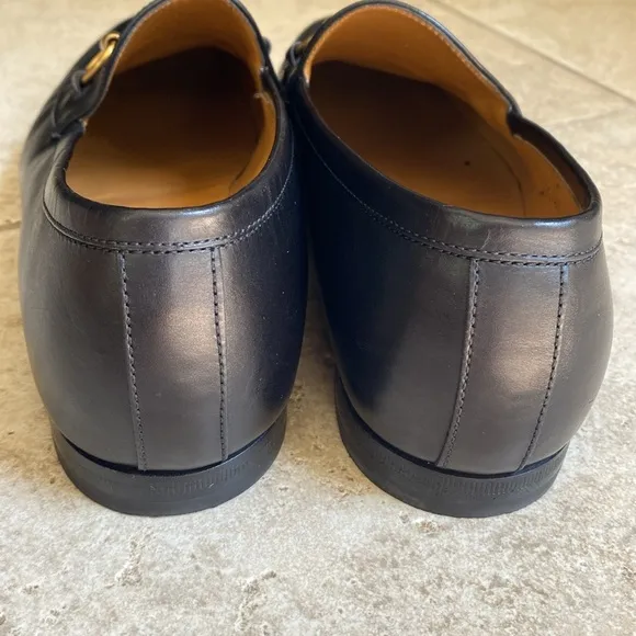 Gucci Jordon black leather men’s loafers