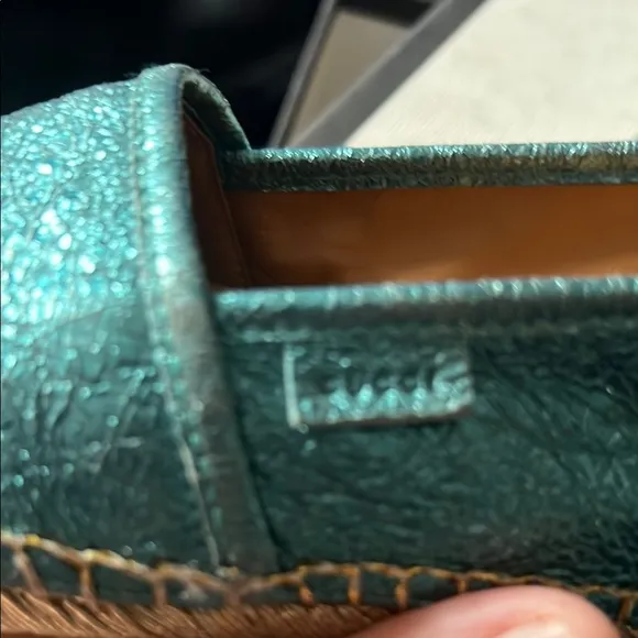 Gucci Kids Dress Shoes in Shimmering Teal