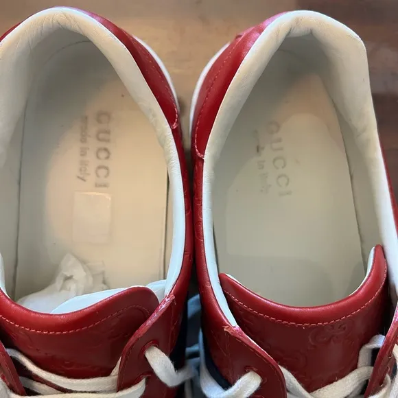 Gucci Men's Red Sneakers