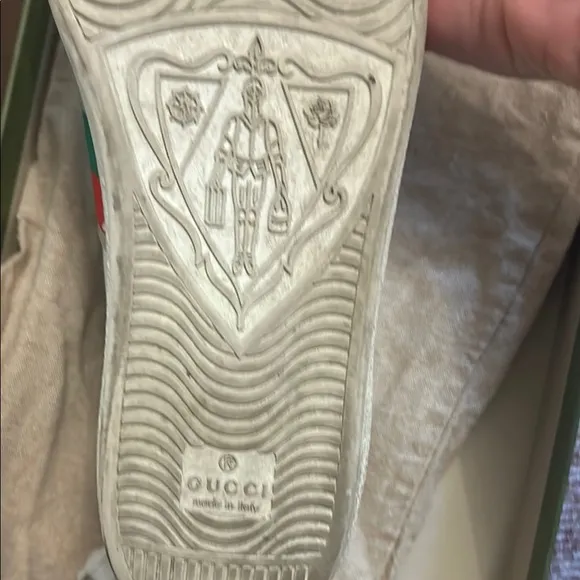 Gucci White and Red Sneakers Classic Luxury Style