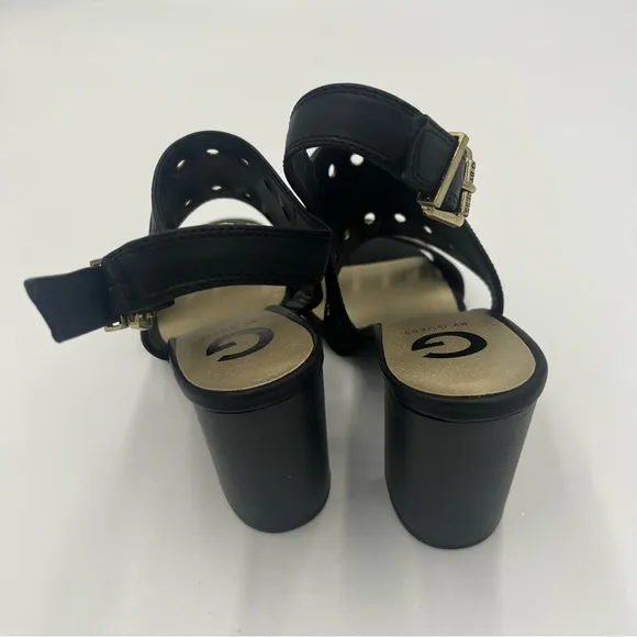 Guess Deluxe Black Heeled Sandals
