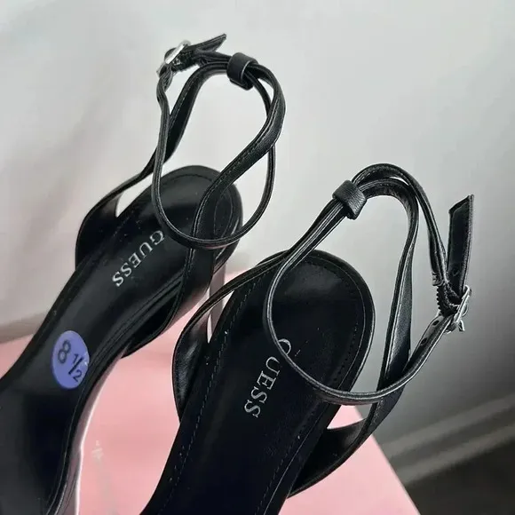 Guess Black Heeled Sandals