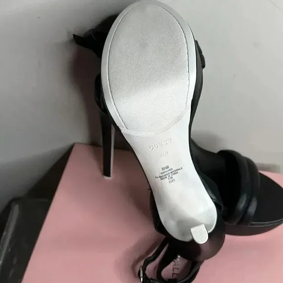 Guess Black Heeled Sandals