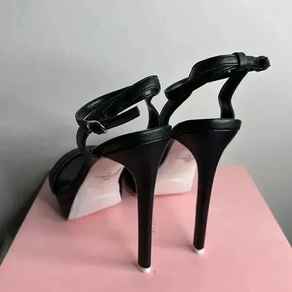 Guess Black Heeled Sandals