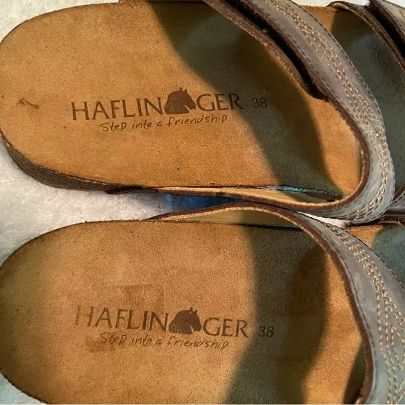 Haflinger Brown Sandals Size 38 Eur NWOT