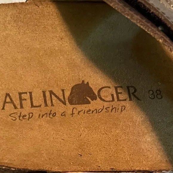 Haflinger Brown Sandals Size 38 Eur NWOT