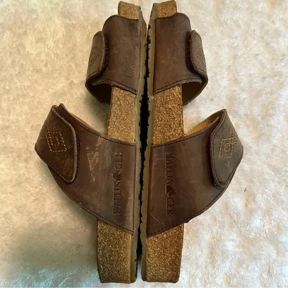 Haflinger Brown Sandals Size 38 Eur NWOT