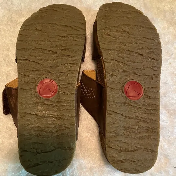 Haflinger Brown Sandals Size 38 Eur NWOT