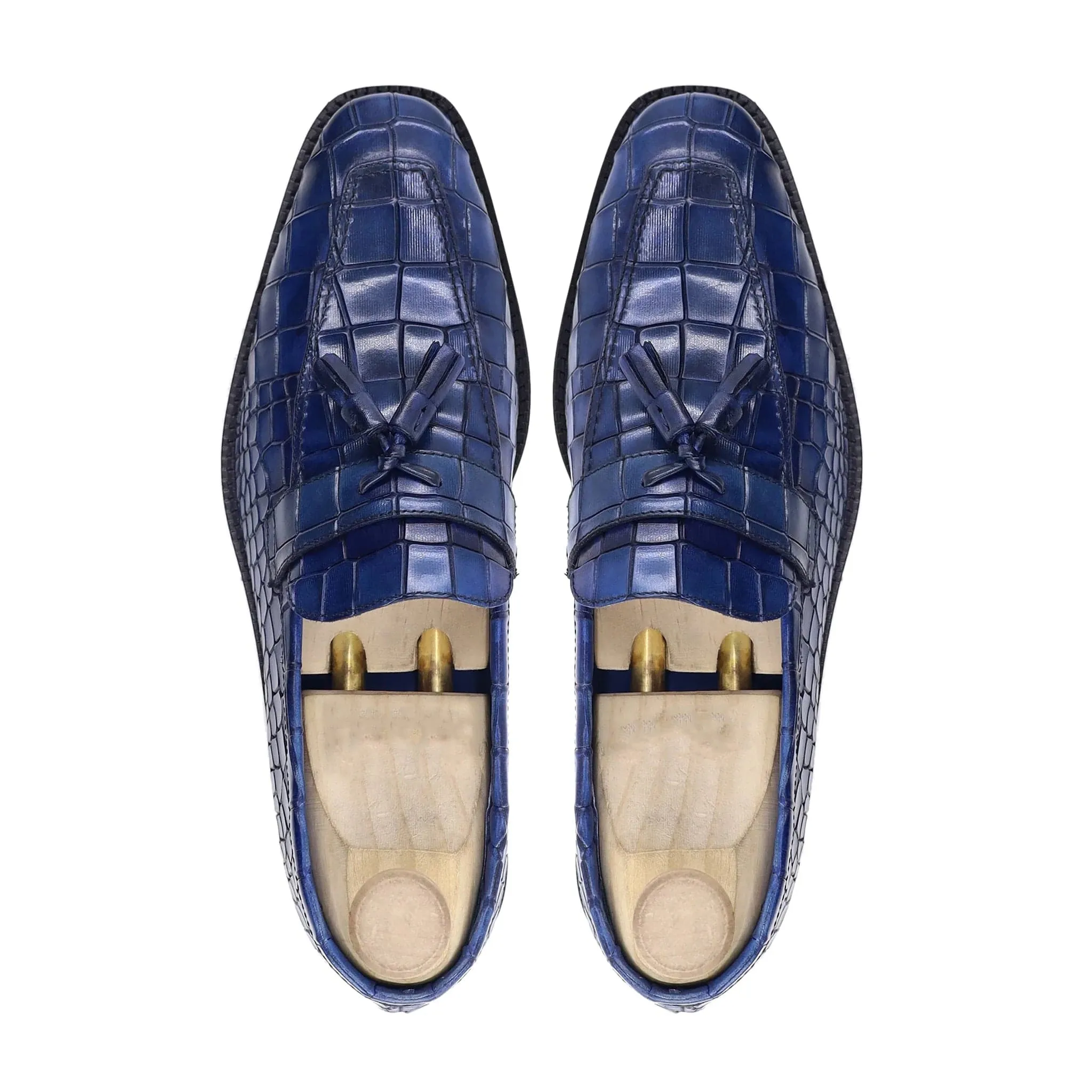 Handmade Custom Calf Leather Mens Loafers