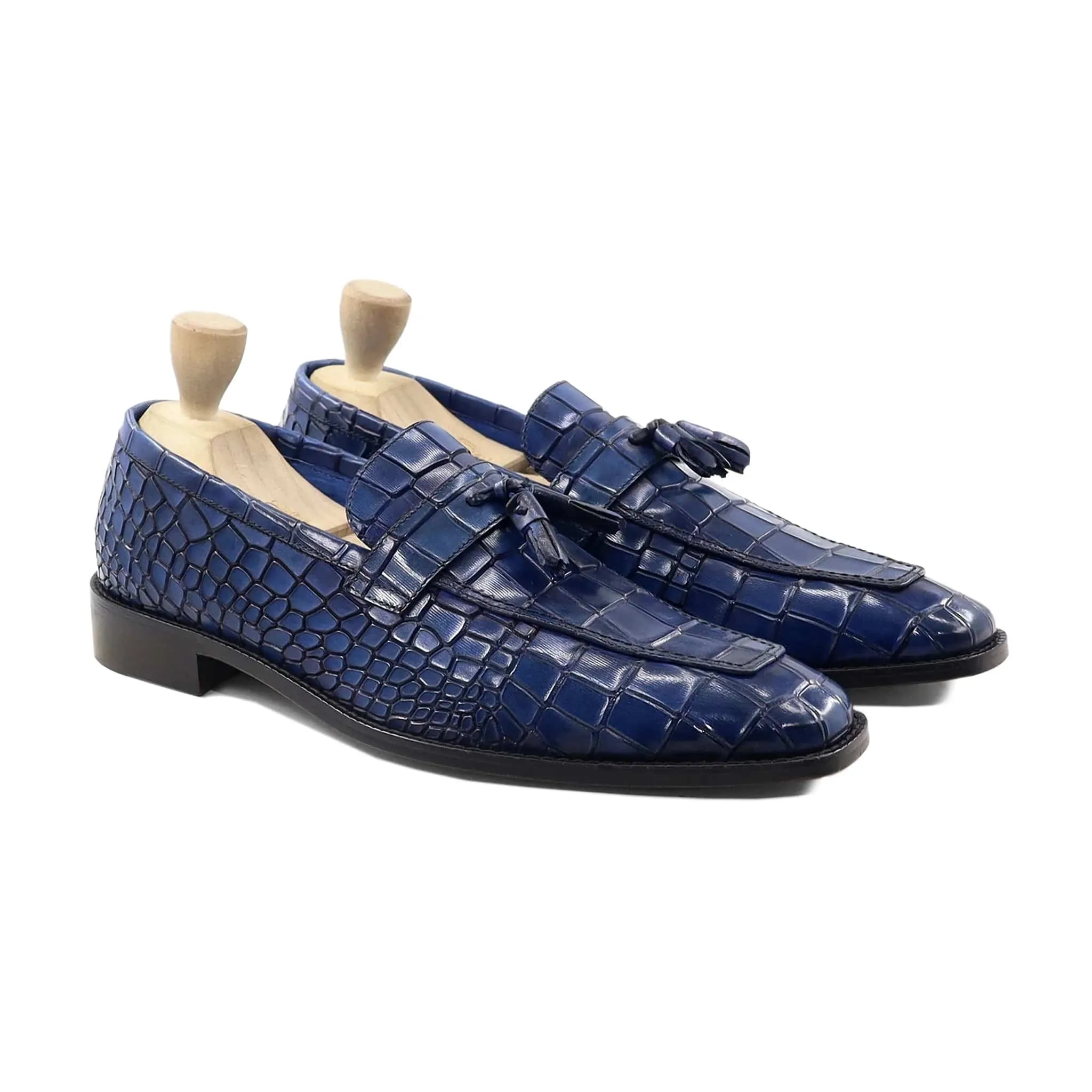 Handmade Custom Calf Leather Mens Loafers