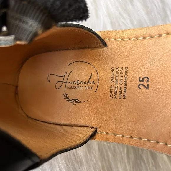 HANDMADE Haurache Sandals hand made in Mexico IOB size 9