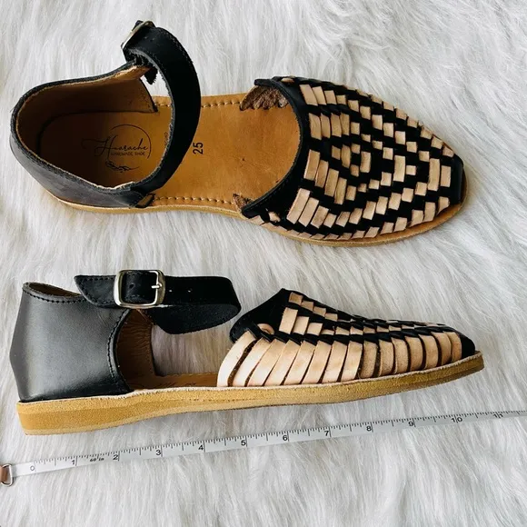 HANDMADE Haurache Sandals hand made in Mexico IOB size 9