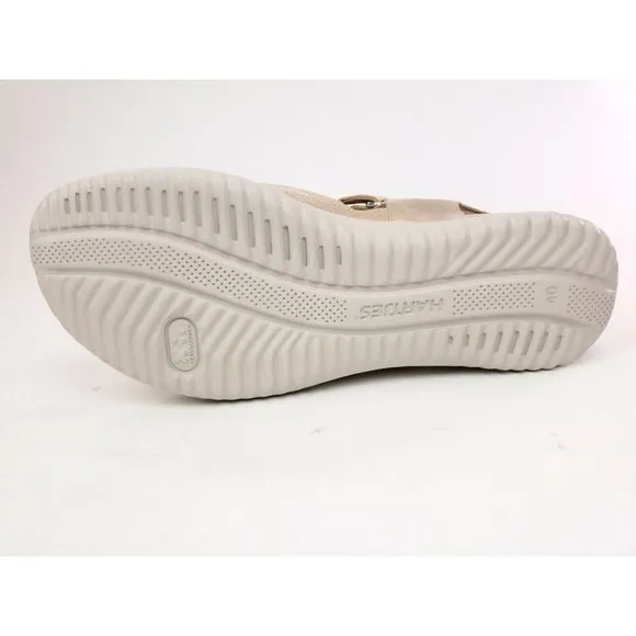 Hartjes 112032 Women's Beige Suede Velour Breeze 2 Romer Sandals Size 40 US 9.5