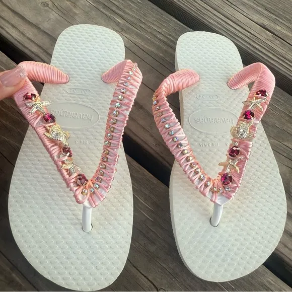 HAVAIANAS Pink Vacation Sandals Size 3