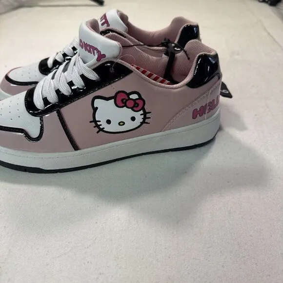 Hello Kitty by Sanrio Women's Pink Casual Court Sneakers, Pink, 9, Christmas NWT