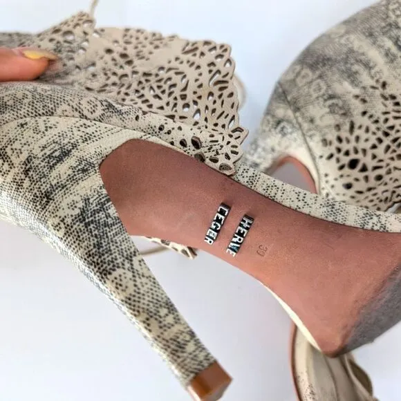 HERVE LEGER RARE lizard shoes