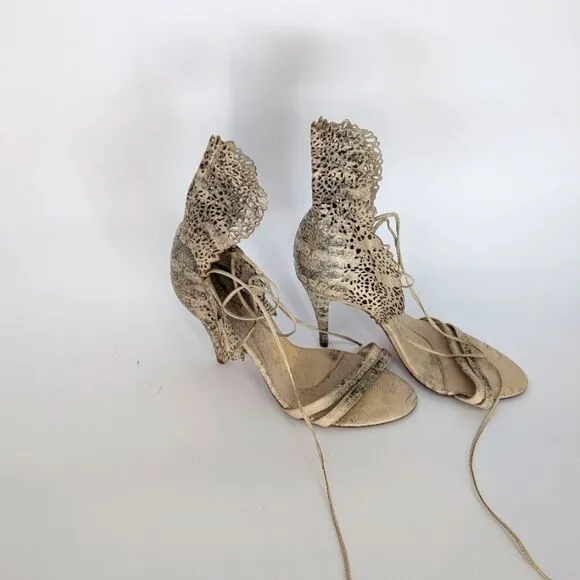 HERVE LEGER RARE lizard shoes