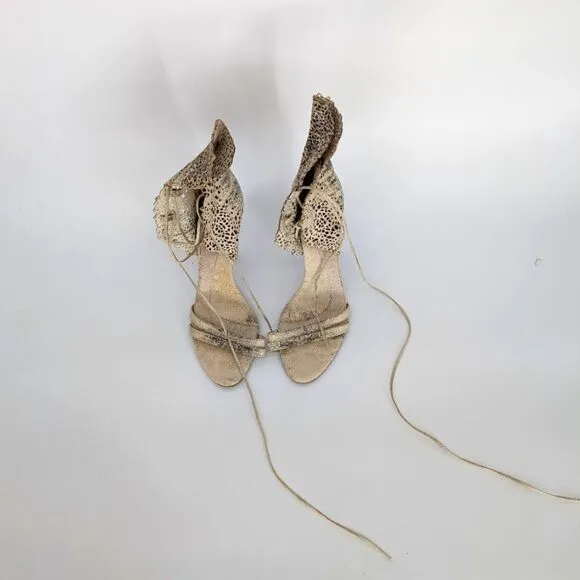HERVE LEGER RARE lizard shoes