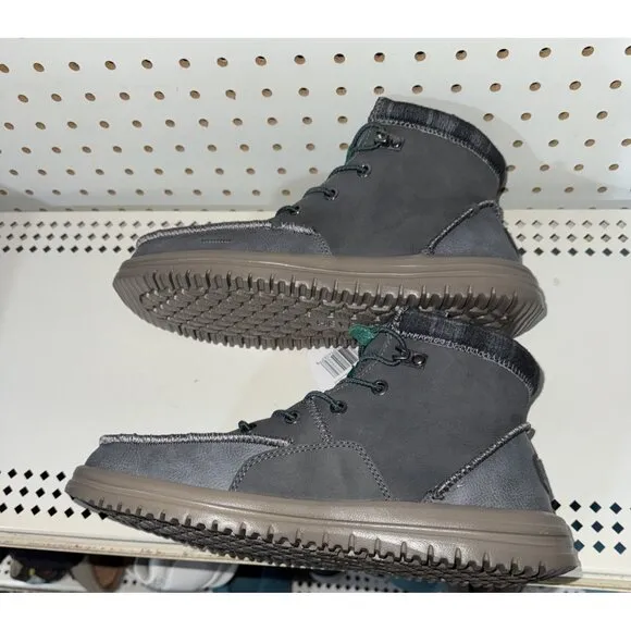 Hey Dude Bradley Classic Mens Lace Up Casual Ankle Chukka Boots Size 9 Gray