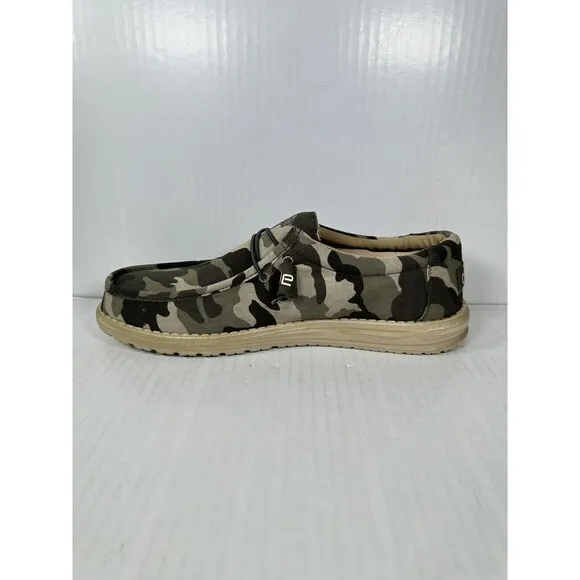 Hey Dude Wally Camouflage Multi Camo Shoes Slip On Men’s Size 12 BRAND NEW