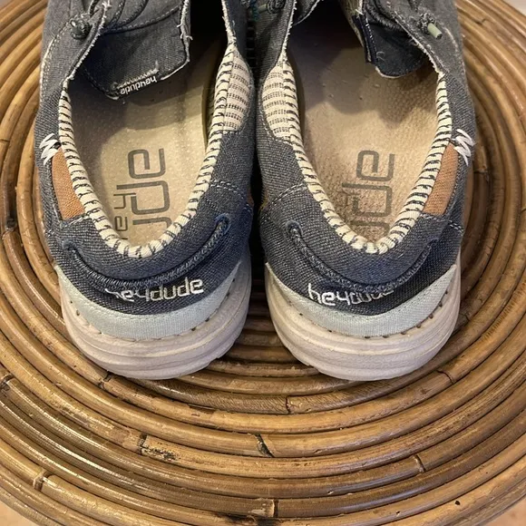 HEY DUDE Welsh Chambray Sea Blue Shoes / Slip-Ons