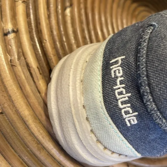 HEY DUDE Welsh Chambray Sea Blue Shoes / Slip-Ons